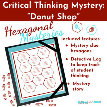 Preview of Hexagonal Thinking & Mystery Reading Activity - Critical Thinking - GATE