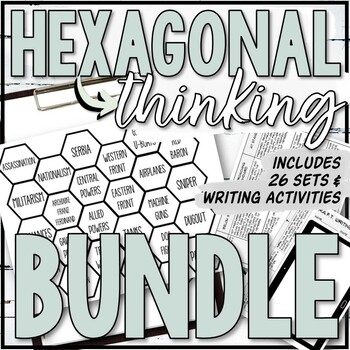 Preview of Hexagonal Thinking U.S. History Full Year Bundle (Growing)
