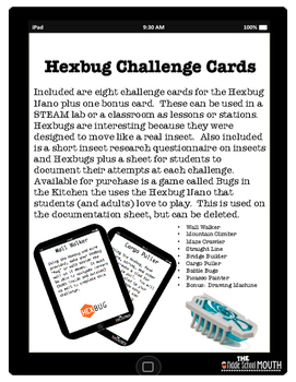 Preview of Hexbug Nano Challenge Cards