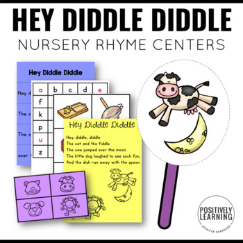 Preview of Hey Diddle Diddle Literacy Activities for Small Groups and Centers