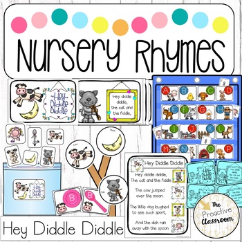 Hey Diddle Diddle Nursery Rhyme Mini Unit Preschool Activities| Reading ...