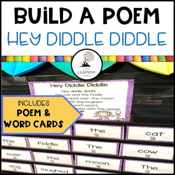 Preview of Hey Diddle Diddle | Build a Poem | Nursery Rhymes Pocket Chart Center