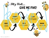 Hey Hive, Give Me Five Listening Poster