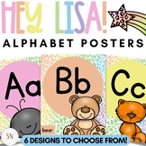 Hey Lisa! Bright & Happy Alphabet Posters  | Editable | *NEW