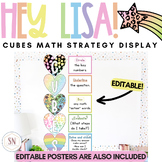 Hey Lisa! Bright & Happy CUBES Math Strategy Posters | Edi