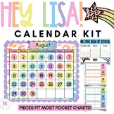Hey Lisa! Bright & Happy Calendar With Calendar Math Piece