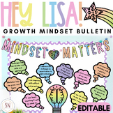 Hey Lisa! Bright & Happy Growth Mindset Bulletin Board | E