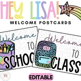 Hey Lisa! Bright & Happy Welcome Back to School Postcards 
