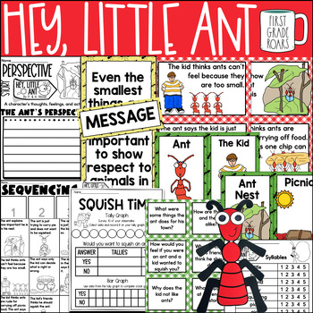 Preview of Hey, Little Ant Activities Book Companion Reading Comprehension