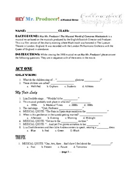 Preview of Hey Mr. Producer! (The Musical World Of Cameron Mackintosh) Follow Sheet