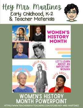 Preview of Hey Mrs. Martinez! FREE Women's History Month Presentation