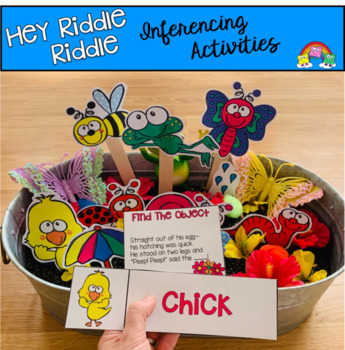 Preview of Hey Riddle Riddle Sensory Bin Activities Bundle
