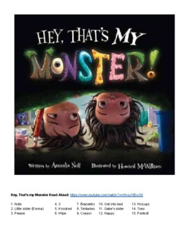 Preview of Hey, That's my Monster Adapted Story