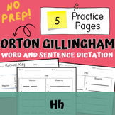 Hh Dictation Words and Sentences Orton Gillingham | Scienc
