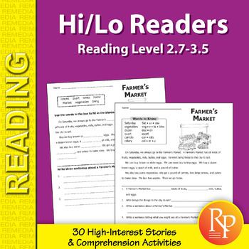 Hi Lo Readers Stories Activities Reading Level 2 7 3 5 By Remedia