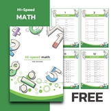 Hi-speed math Simple Practice Addition , Subtraction and M