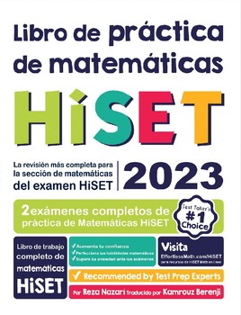 Preview of HiSET Libro de práctica de matemáticas 2023