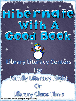 Preview of Hibernate With A Good Book: Winter-Themed Library Centers/Stations