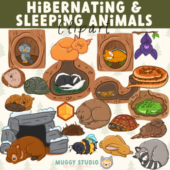 Preview of Hibernating and Sleeping Animals Clipart
