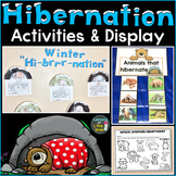 Hibernation Activities, Writing Prompts, Hibernating Bear Craft, Bulletin Board