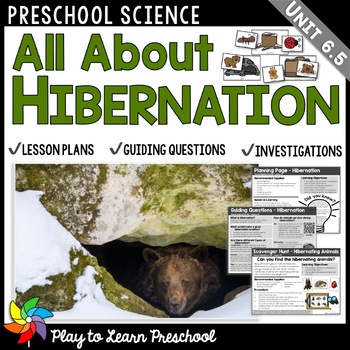 Preview of Hibernation - Animal Preschool PreK Science Centers