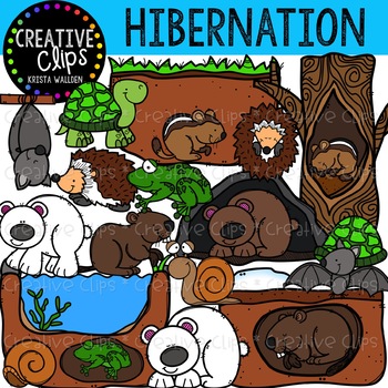 Preview of Hibernation Clipart {Creative Clips Clipart}