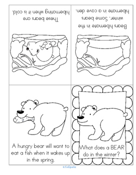 hibernating animals coloring page