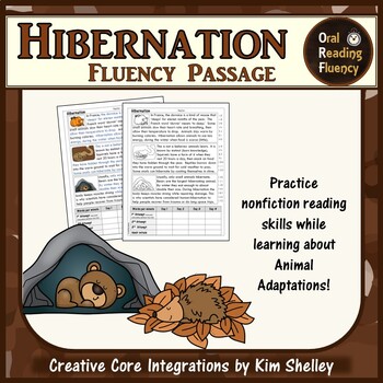 Preview of Hibernation Fluency Passage