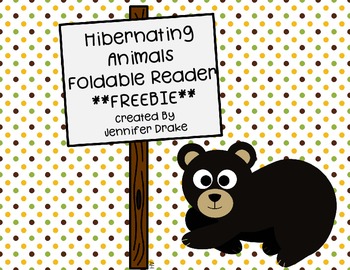 Preview of Hibernation Foldable Reader FREEBIE!  Super easy to use!  For K-1!