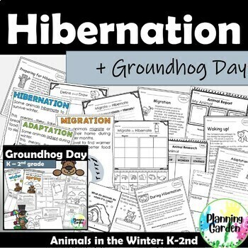 Preview of Hibernation, Migration, Adaptation: Winter Animals + Groundhog Day {Hibernate}