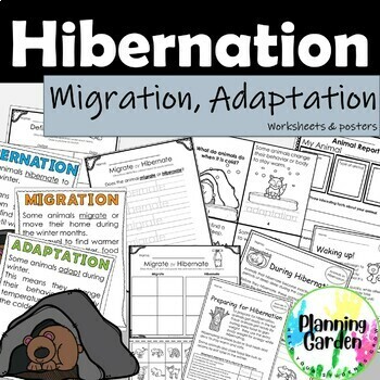 Preview of Hibernation, Migration, Adaptation: Winter Animals {Hibernate}