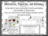 Hibernation, Migration, Dormancy Sorting Cards & Activities