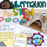 Hibernation PreK STEM |  Winter Preschool STEM Activity | 
