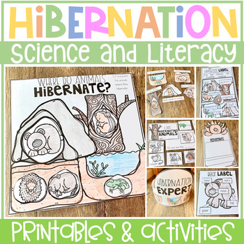 Preview of Hibernation Activities, Centers and Printables | Animals in Winter Worksheets