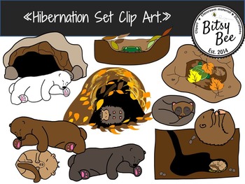 Preview of "Hibernation Set Clip Art."