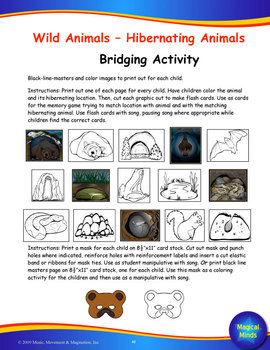 Hibernation - Song (mp3), Visual Aids, and Activities | TpT