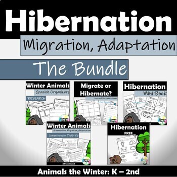 Preview of Hibernation Winter Animal Bundle {Hibernate, Migrate}