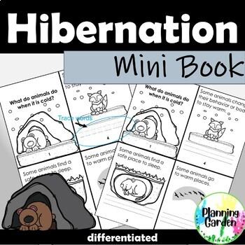 Preview of Hibernation Winter Animals Mini Book {Hibernate, Animals, Winter}