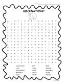 Hibernation Word Search!