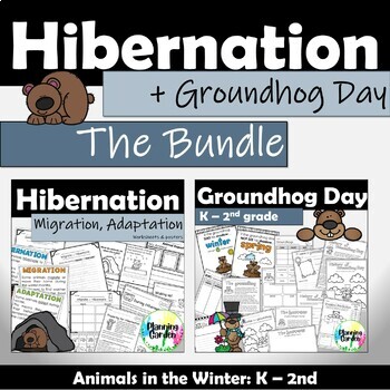 Preview of Hibernation and Groundhog Day {Winter Animals}