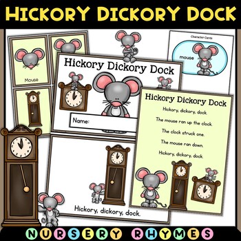 Preview of Hickory Dickory Dock Activities | Nursery Rhymes Books & Sequencing Cards