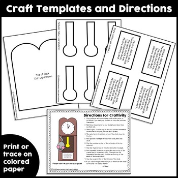 Hickory Dickory Dock Craft by Crafty Bee Creations | TpT