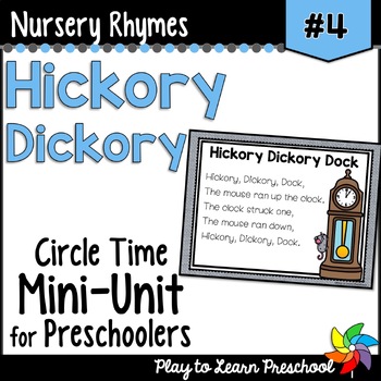 Preview of Hickory Dickory Dock Nursery Rhyme