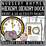Hickory Dickory Dock Nursery Rhyme Activities for Kinderga