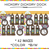 Hickory Dickory Dock Nursery Rhyme Story Clip Art