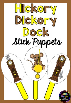 Preview of Hickory Dickory Dock Nursery Rhyme Puppets