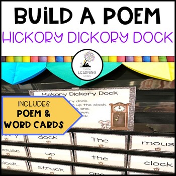 Preview of Hickory Dickory Dock | Build a Poem | Nursery Rhymes Pocket Chart Center