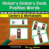 Hickory Dickory Dock Position Words | Centers and Workshee