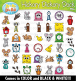 Hickory Dickory Dock Storybook Doodles Clipart Set {Zip-A-