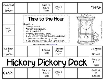 Hickory Dickory Spin the Clock Game